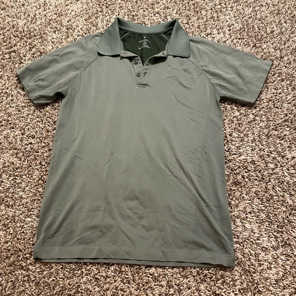 Green fabletics sport polo